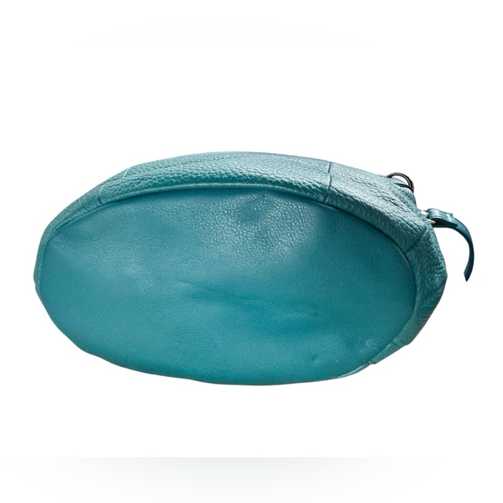 Tignanello Organizer Crossbody Bag – Blue Teal Leather. - Picture 9 of 11